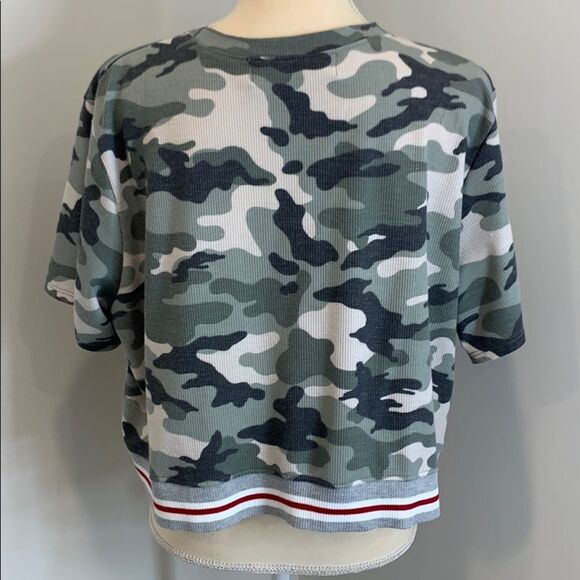 Vintage Havana Camo Cropped Shirt Size Large - Picture 3 of 5